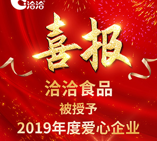 洽洽食品被首都保健营养美食学会授予【2019年度爱心成人91看片网站】