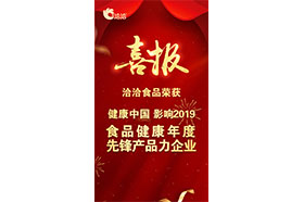 “健康中国•影响2019 食品健康年度先锋产品力成人91看片网站”称号